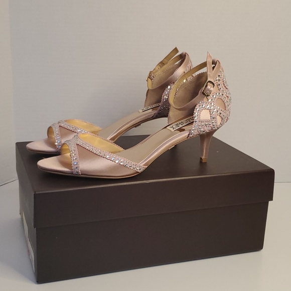 Badgley Mischka Shoes - Badgley Mischka jeweled Gillian heels size 7.5
